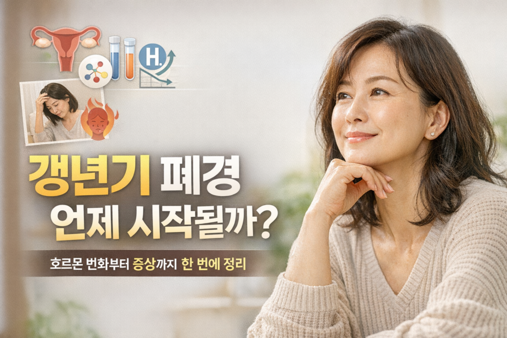 갱년기와 폐경은 언제 시작될까—호르몬 변화와 증상을 이해하면 몸의 흐름이 보입니다