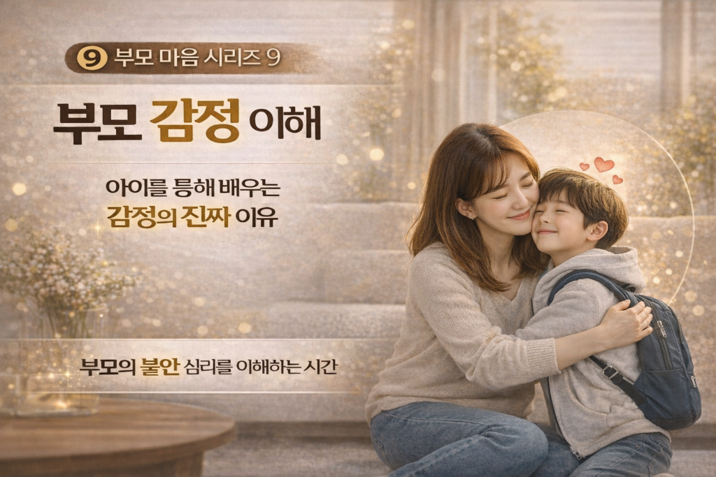 부모 감정을 이해하고 아이와의 관계 속에서 감정의 진짜 이유를 발견하는 심리 콘텐츠